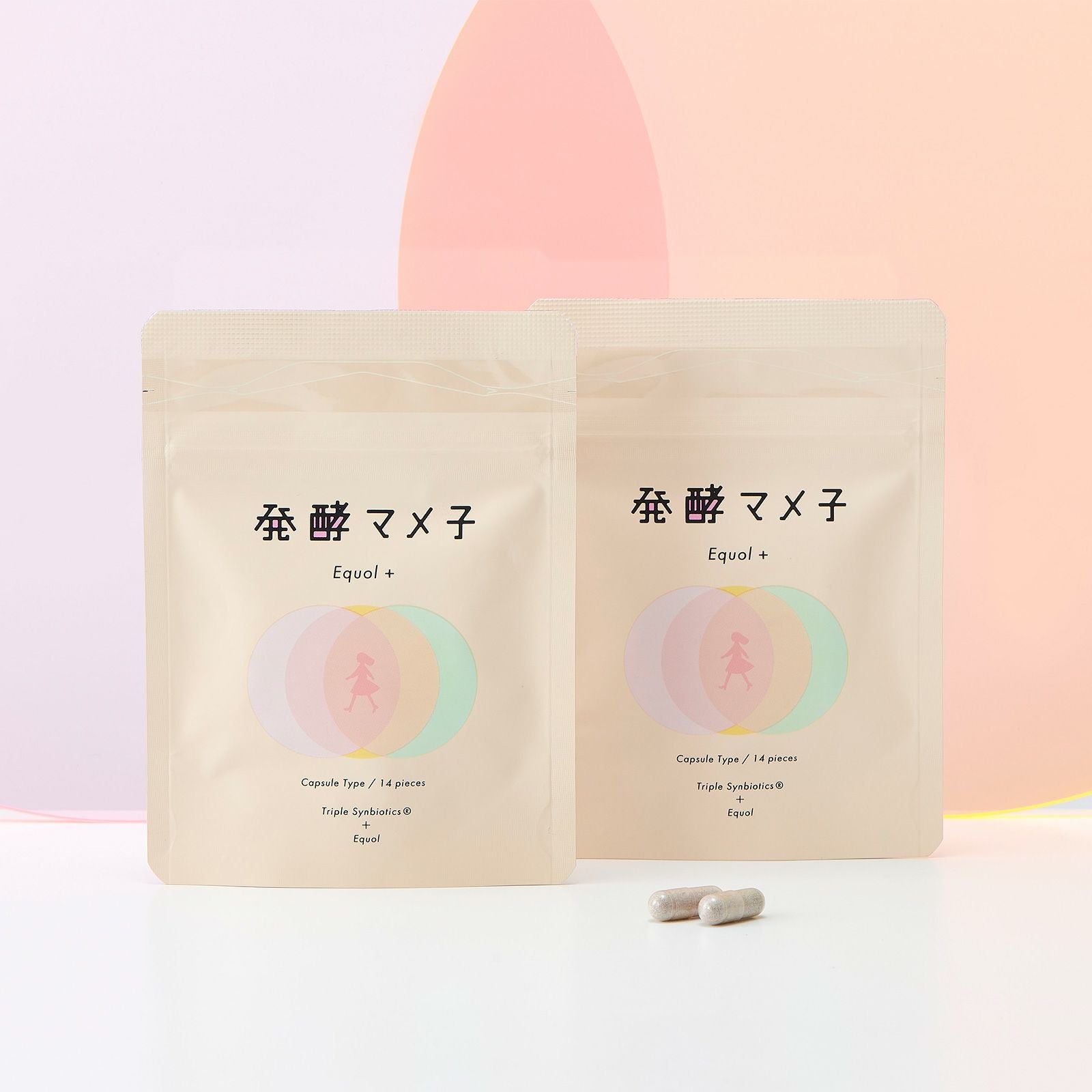 3袋セット】発酵マメ子 エクオールプラス / 1ヶ月分 60カプセル×3袋